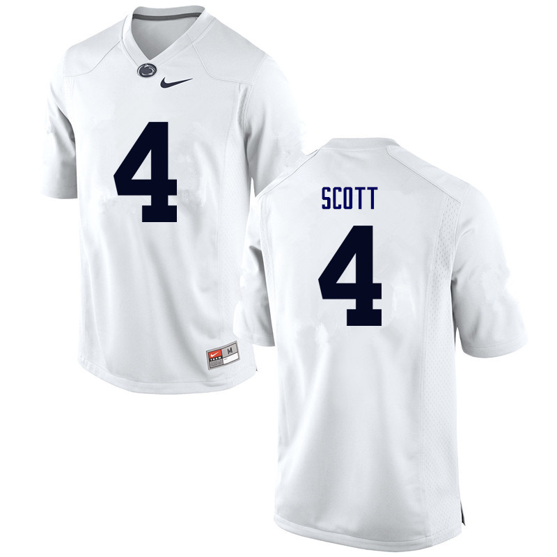 NCAA Nike Men's Penn State Nittany Lions Nick Scott #4 College Football Authentic White Stitched Jersey ZKD0298RX